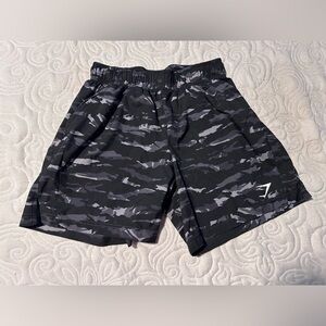 Gymshark Black Camp Sport Shorts 7”